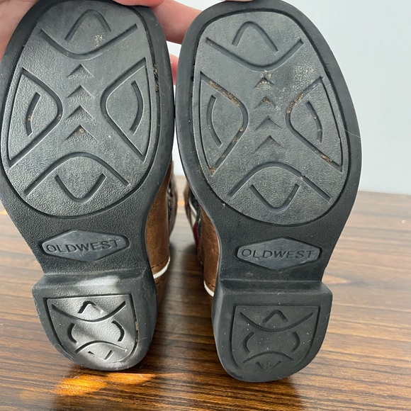 Old West, 11 little kid, American Flag square toe cowboy country western boots - Picture 9 of 12